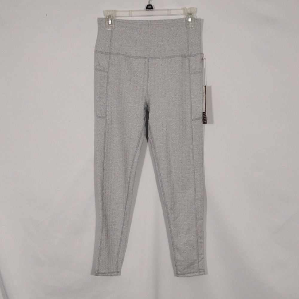 NWT Kyodan Light Gray And Ivory Women's Leggings Size Small